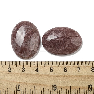 Natural Strawberry Quartz Cabochons G-C115-01B-18-1