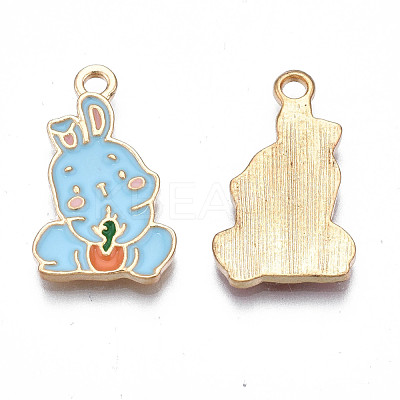 Alloy Enamel Pendants PALLOY-N170-031A-NR-1