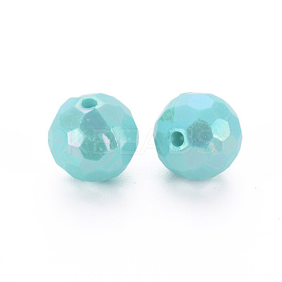 Opaque Acrylic Beads TACR-S154-10F-04-1
