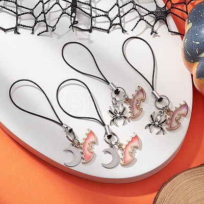 Alloy Enamel Mobile Straps HJEW-JM01076-1