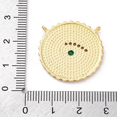 Brass Micro Pave Cubic Zirconia Pendants KK-S510-39G-01-1