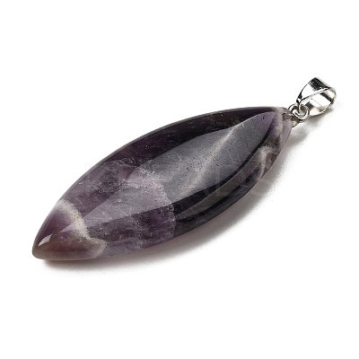 Natural Amethyst Big Pendants G-F820-06G-1