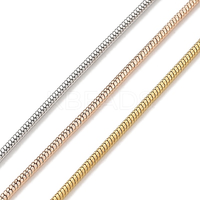 304 Stainless Steel Multi Layered Round Snake Chain Necklaces NJEW-H043-11MC-1