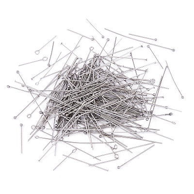 600Pcs 15 Styles 304 Stainless Steel Ball Head Pins & Flat Head Pins & Eye Pins STAS-TA0002-80-1