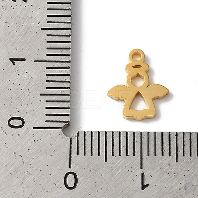 PVD Vacuum Plating 304 Stainless Steel Charms STAS-L081-025G-1