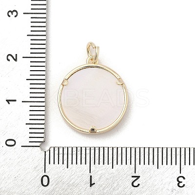 Brass Micro Pave Clear Cubic Zirconia Pendants KK-A207-10C-G-1
