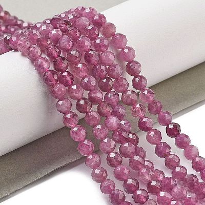 Natural Red Tourmaline Beads Strands G-B109-A01-01-1