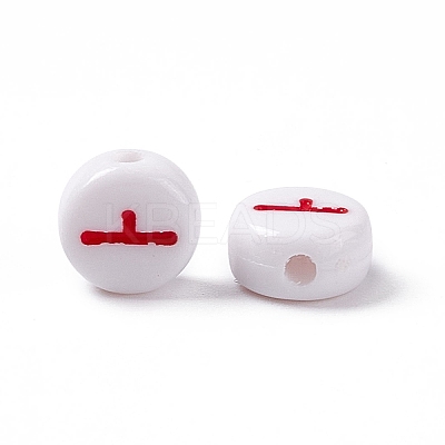 Opaque Acrylic Beads SACR-E008-01A-1