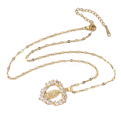 Brass Crystal Rhinestone Hollow Pendant Necklaces NJEW-P331-01B-G-1