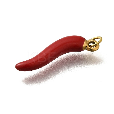 304 Stainless Steel Enamel Pendants STAS-R153-19G-1