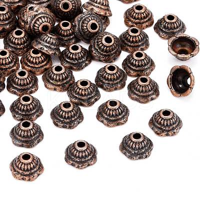 Tibetan Style Caps RLF11244Y-NF-1