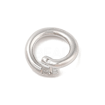 Brass Locking Jump Rings KK-S369-01P-03-1