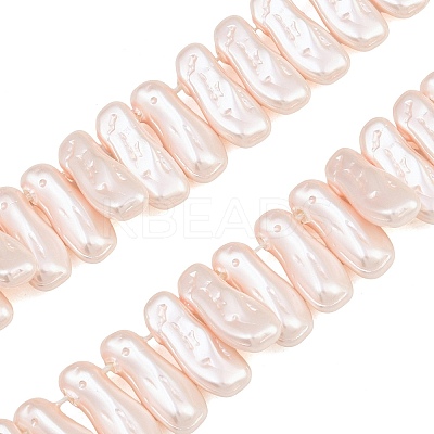 Electroplated Glass Pearl Beads Strands GL-CBA64F3-01D-1