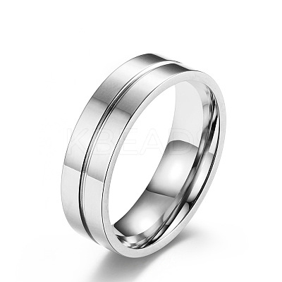 304 Stainless Steel Micro Pave Cubic Zirconia Finger Rings FS-WGAD461-03-1
