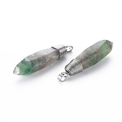 Natural Fluorite Big Pendants G-S359-283-1
