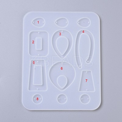 Earring Pendant Silicone Molds X-DIY-L023-31-1