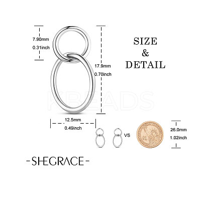Rhodium Plated 925 Sterling Silver Stud Earrings JE706A-1
