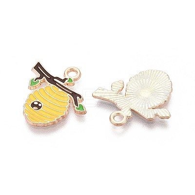 Alloy Enamel Pendants ENAM-T022-61A-1