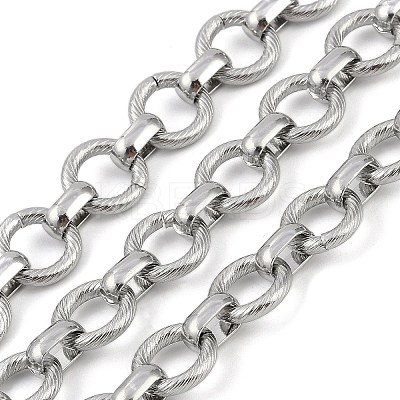 Non-Tarnish 304 Stainless Steel Link Chains CHS-A013-04P-02-1
