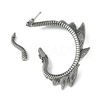 316 Surgical Stainless Steel Cuff Earrings EJEW-E300-01AS-05-1