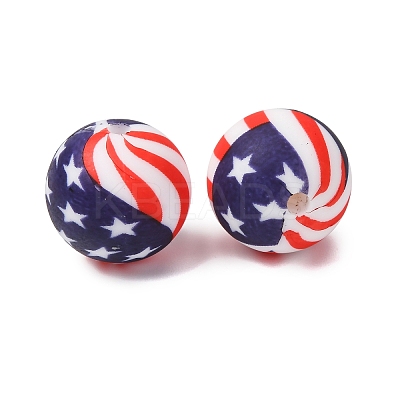 Food Grade Eco-Friendly Printed Silicone Beads SIL-A013-01A-02-1