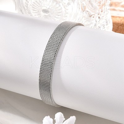 Tarnish Resistant Fashionable Unisex 304 Stainless Steel Watch Band Wristband Bracelets LS-BJEW-F065B-01-1