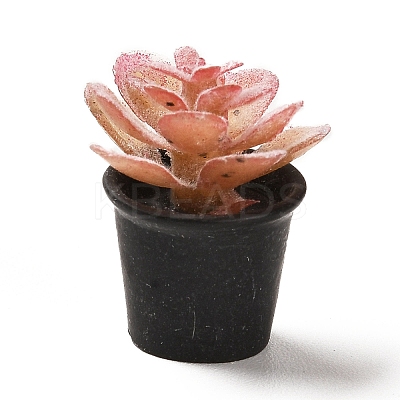 Opaque Resin Potted Plant Pendants LS-CRES-Z005-03B-1
