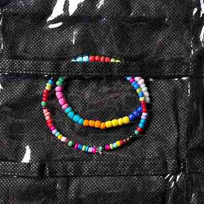 Non-Woven Fabrics Jewelry Hanging Display Bags AJEW-C013-01A-1