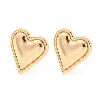 Rack Plating Brass Stud Earring Findings KK-M261-51G-1