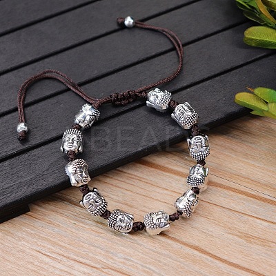 Alloy Beads Braided Bead Bracelets FS-WGCC9A2-09-1