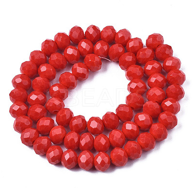 Opaque Solid Color Glass Beads Strands EGLA-A034-P1mm-D22-1