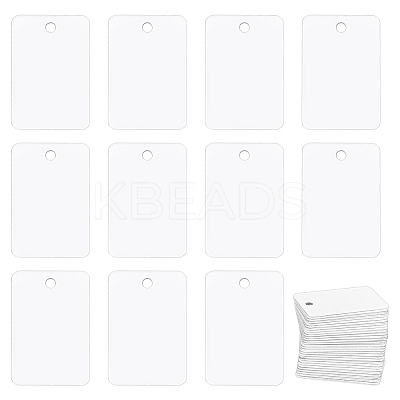 30Pcs Blank Double-sided Heat Transfer Aluminium Pendants DIY-BC0012-89D-1