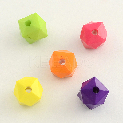 Opaque Acrylic Beads SACR-Q099-84B-1