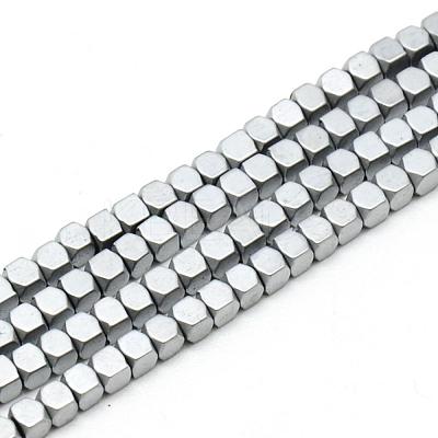 Electroplate Non-magnetic Synthetic Hematite Beads Strands G-Q486-60E-1