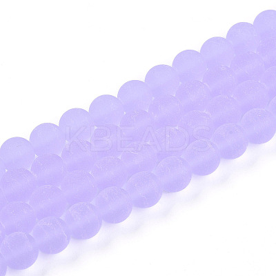 Transparent Glass Beads Strands GLAA-T032-T10mm-MD01-1
