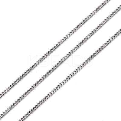 304 Stainless Steel Curb Chains CHS-M009-11P-03-1