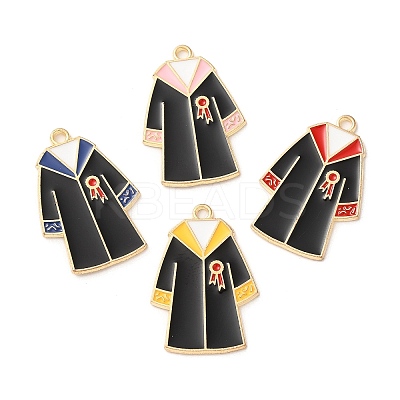 Graduation Season Theme Alloy Enamel Pendants ENAM-R147-09-G-1