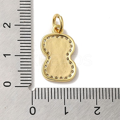 Brass Micro Pave Cubic Zirconia Pendants KK-K354-02G-I-1