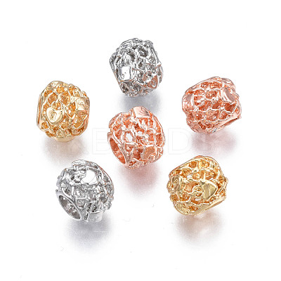 Rack Plating Alloy European Beads MPDL-N039-076-1