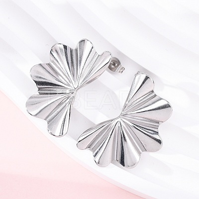 304 Stainless Steel Stud Earrings for Women EJEW-K306-10P-1