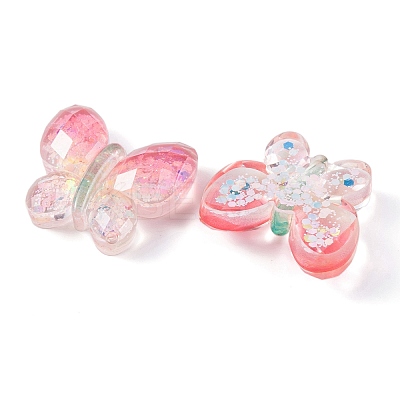 Transparent Epoxy Resin Butterfly Decoden Cabochons CRES-M034-02E-1