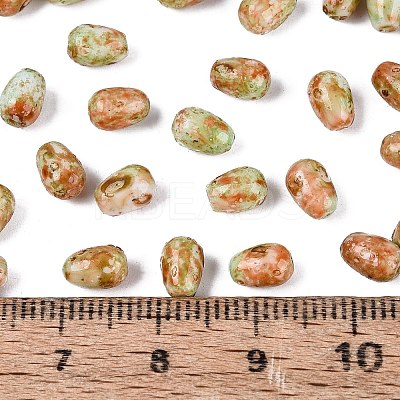 Picasso Glass Seed Beads SEED-N012-10D-1