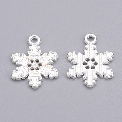 Tibetan Style Alloy Snowflake Pendants LS-TIBEP-EA115Y-S-FF-1
