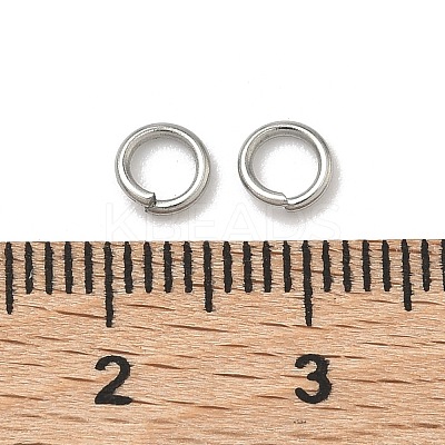 Non-Tarnish 304 Stainless Steel Open Jump Rings X-STAS-E067-05-5mm-1