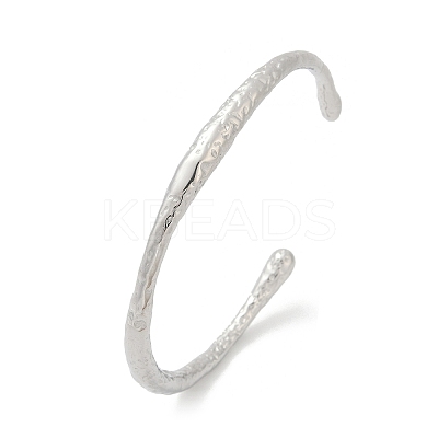 304 Stainless Steel Open Cuff  Bangles for Women BJEW-R019-03P-03-1