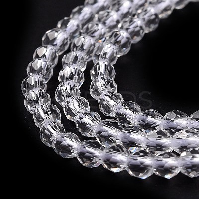 Transparent Glass Beads Strands LS-GLAA-H021-04-29-1