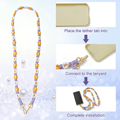 Alloy with Weave Cotton for DIY Keychains AJEW-CJ0001-32B-1
