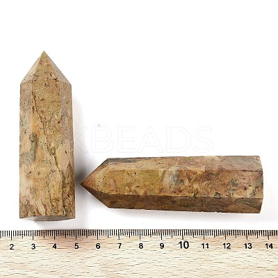 Tower Natural Crazy Agate Healing Stone Wands G-A096-02F-1