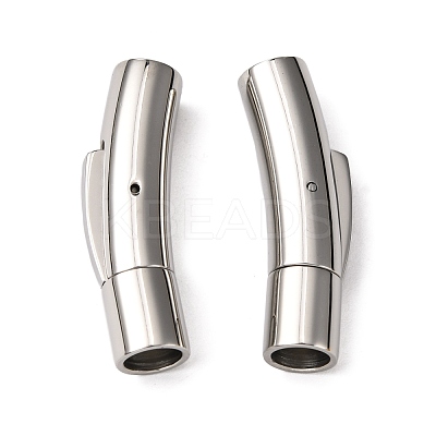 Tarnish Resistant 304 Stainless Steel Bayonet Clasps STAS-I013-5mm-1