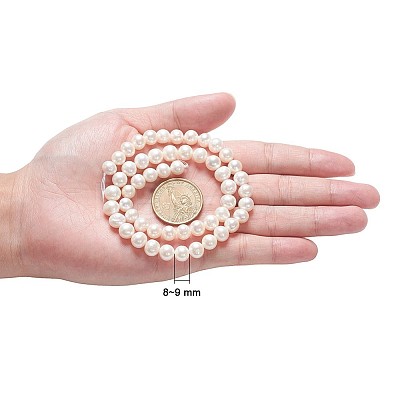 Natural Cultured Freshwater Pearl Beads Strands PEAR-R063-16-1